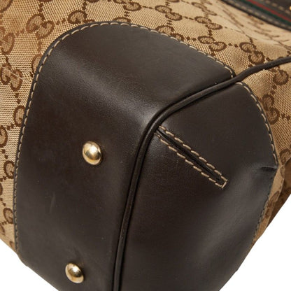 Gucci GG Canvas Tote Beige Leather — view 4