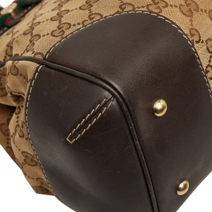 Gucci GG Canvas Tote Beige Leather — view 5