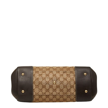 Gucci GG Canvas Tote Beige Leather — view 3