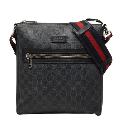 Gucci GG Crossbody Shoulder Bag Black Leather