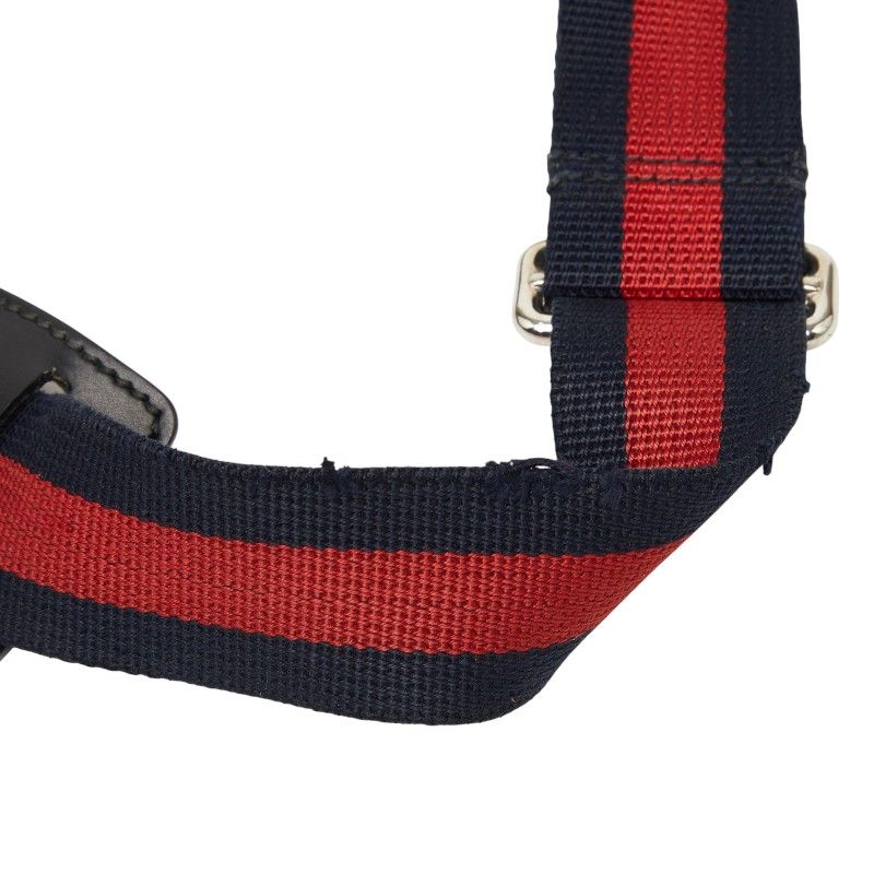 Gucci GG Crossbody Shoulder Bag Black Leather — view 7