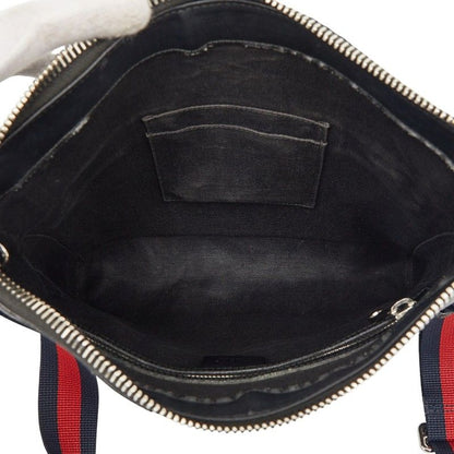 Gucci GG Crossbody Shoulder Bag Black Leather — view 8