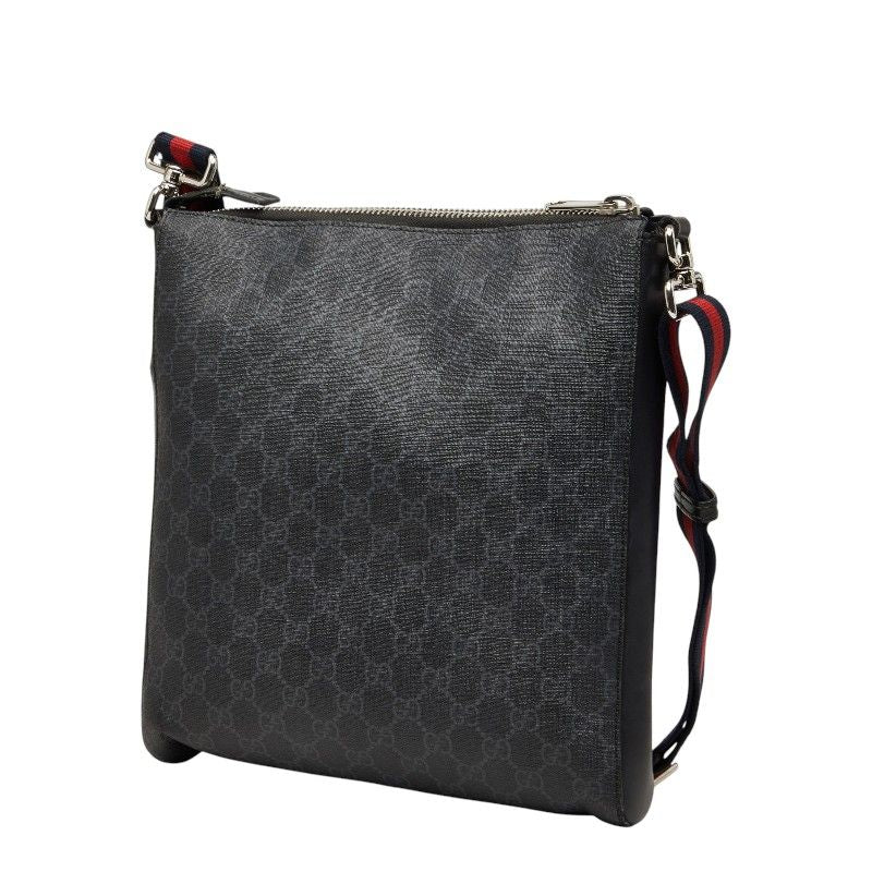 Gucci GG Crossbody Shoulder Bag Black Leather — view 2
