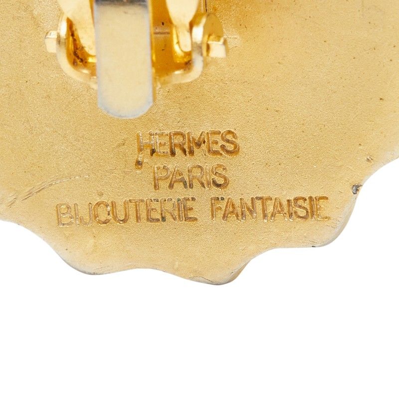 Hermes Earrings Gold Plating — view 3