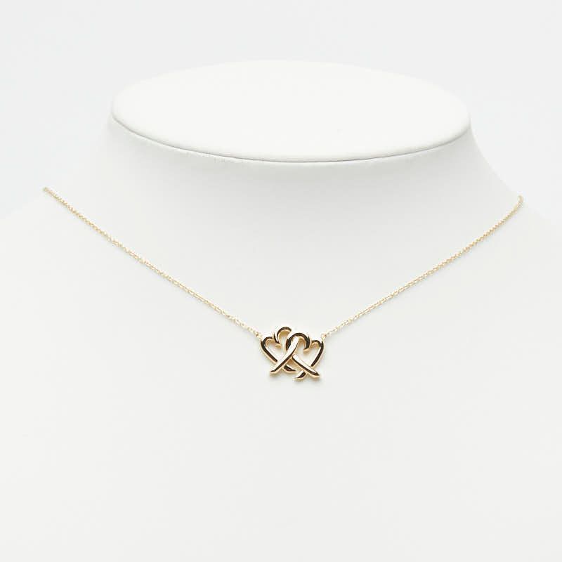 Tiffany & Co Double Loving Heart Necklace 18k Yellow Gold — view 7