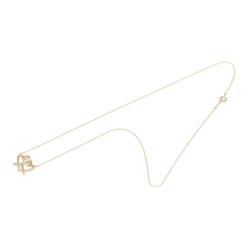 Tiffany & Co Double Loving Heart Necklace 18k Yellow Gold — view 4