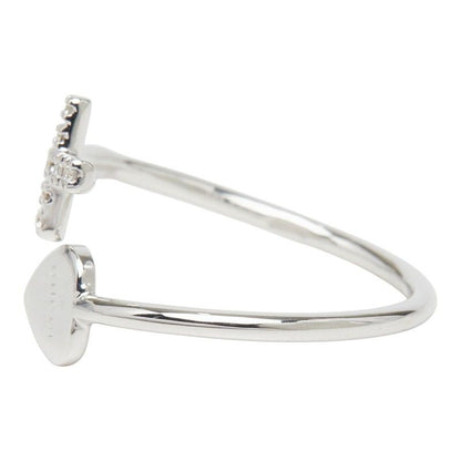 Gucci Cross Motif Heart Ring 18k White Gold — view 3