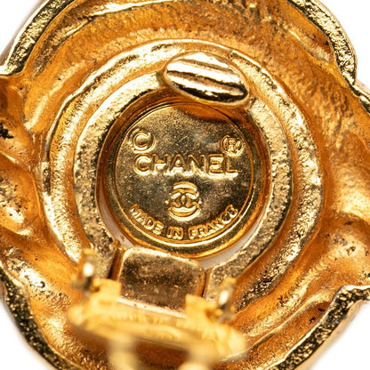 Chanel Tsustrike Earrings Gold Pearl Plating — view 3