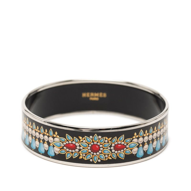 Hermes GM Bangle Black tale 1- Bracelet