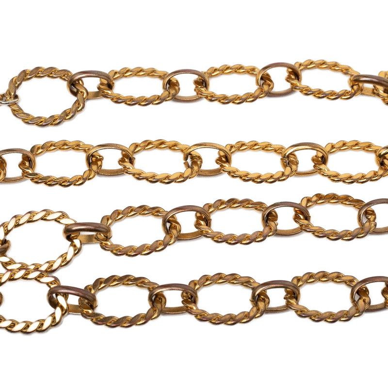 Chanel CC Logo Tsustrike leto Vintage Gold Plating 1 Belt — view 3