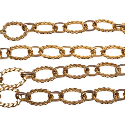 Chanel CC Logo Tsustrike leto Vintage Gold Plating 1 Belt — view 3