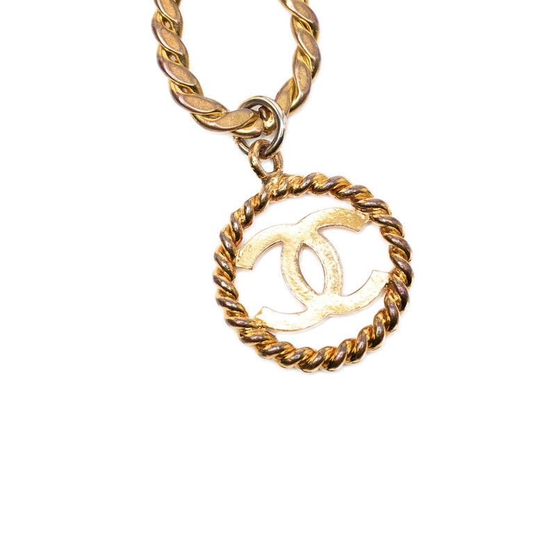 Chanel CC Logo Tsustrike leto Vintage Gold Plating 1 Belt — view 2