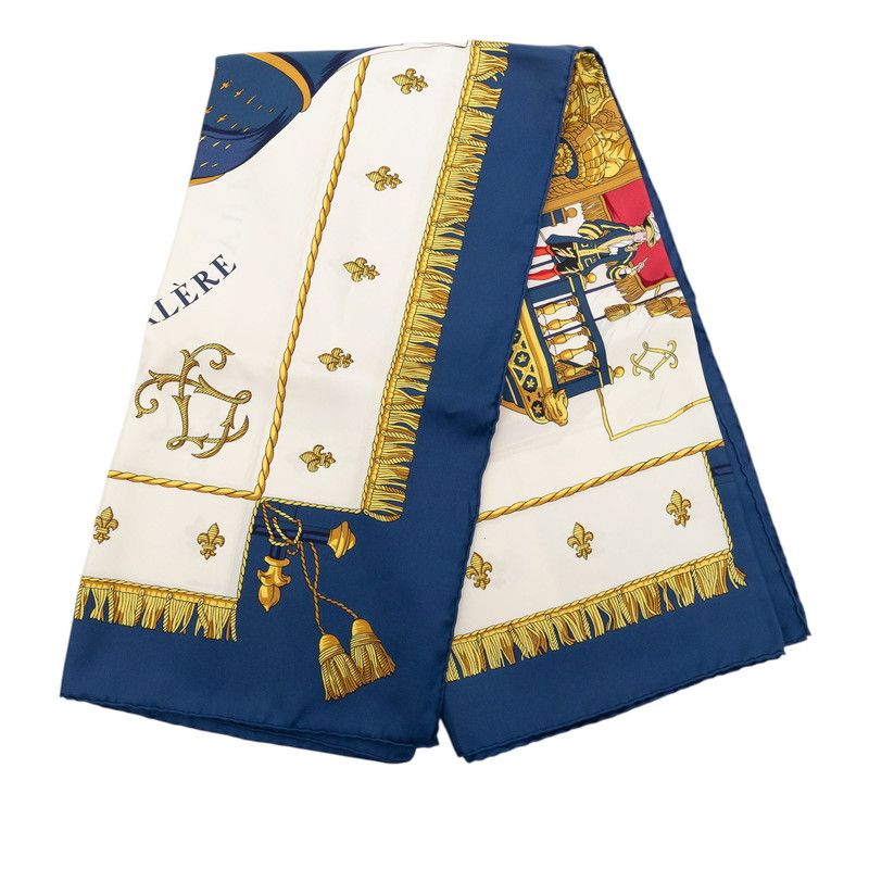 Hermes Carre 90 Vue du Carrosse Galere Reale Scarf Multicolor — view 2
