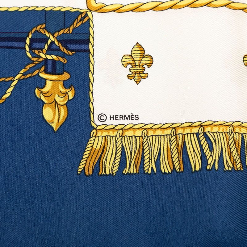 Hermes Carre 90 Vue du Carrosse Galere Reale Scarf Multicolor — view 6