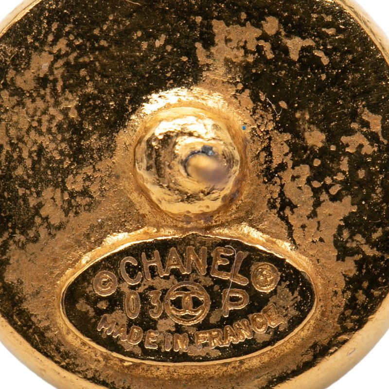 Chanel CC Logo 03 Gold Black Plating Leather — view 3