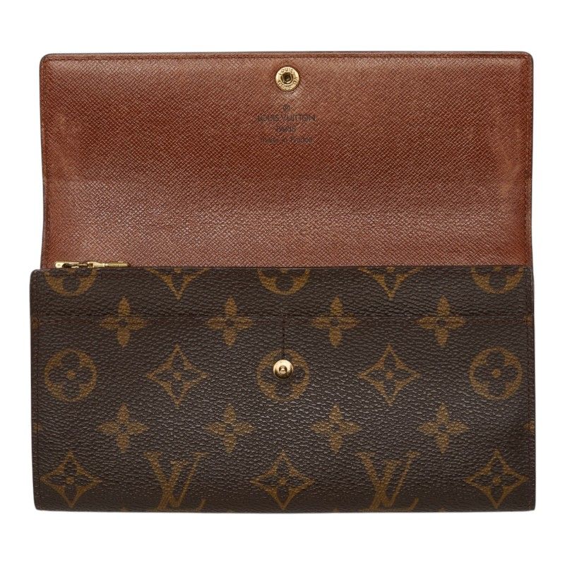 Louis Vuitton Monogram Pochette leto Cles Wallet Brown Leather — view 7