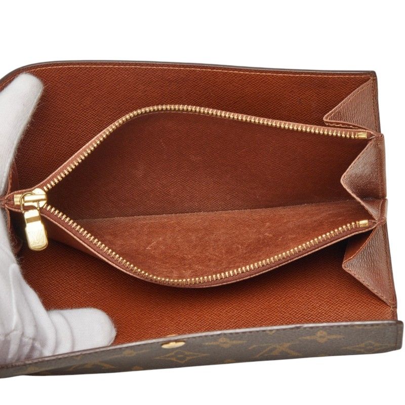 Louis Vuitton Monogram Pochette leto Cles Wallet Brown Leather — view 8