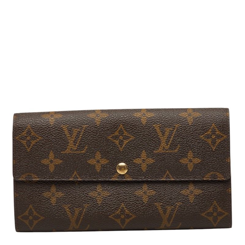 Louis Vuitton Monogram Pochette leto Cles Wallet Brown Leather
