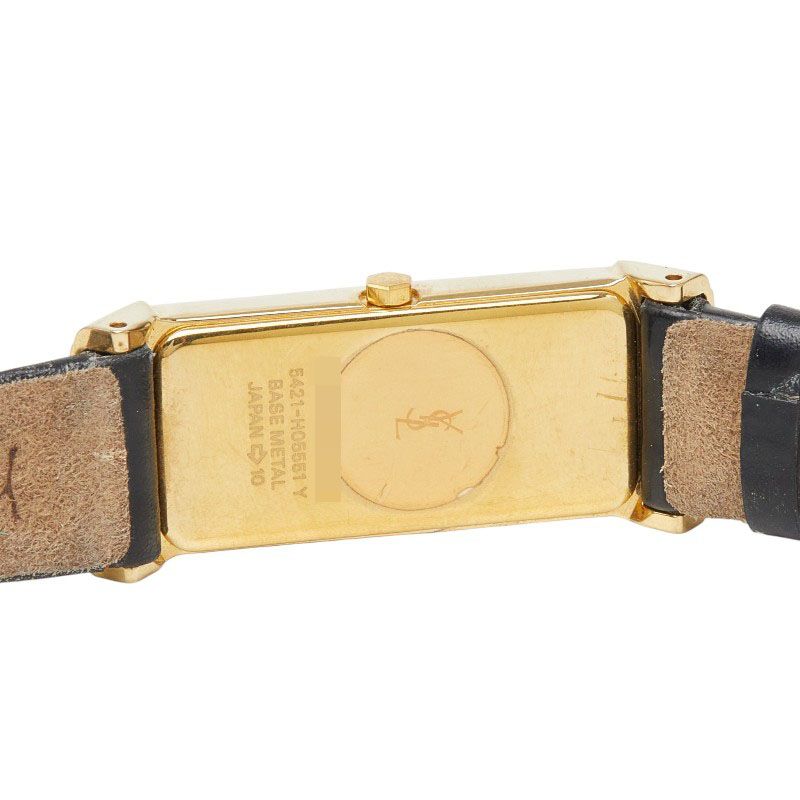 Saint Laurent YSL Logo Watch Leather Plating LadySaint — view 3