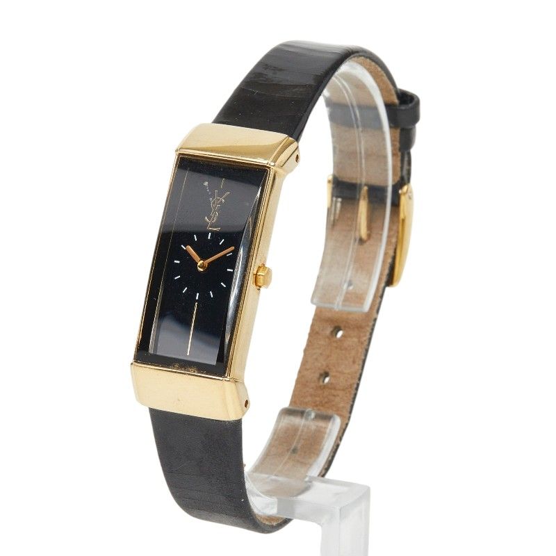 Saint Laurent YSL Logo Watch Leather Plating LadySaint — view 2
