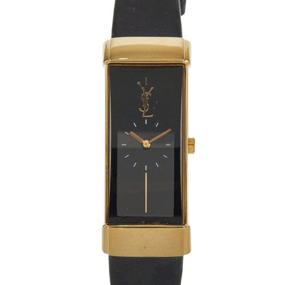 Saint Laurent YSL Logo Watch Leather Plating LadySaint