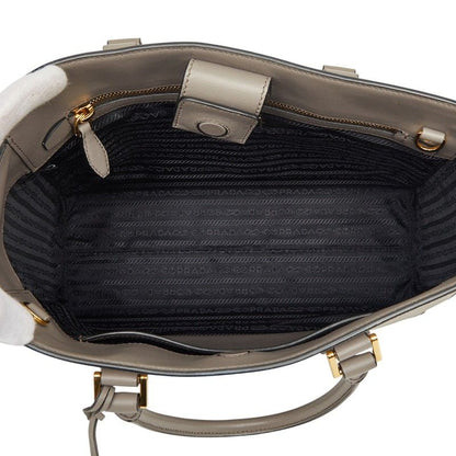Prada 2-Way Shoulder Bag Gray Ju Saffiano Leather — view 9