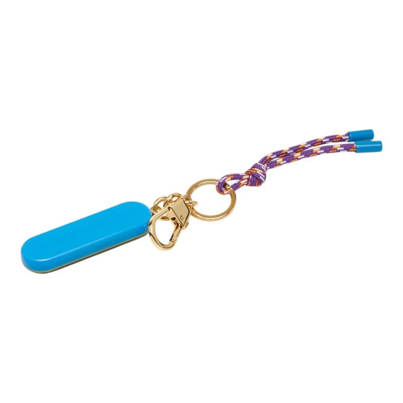 Gucci Logo Bag Charm Key Holder Tree Ring Blue Multicolor — view 2