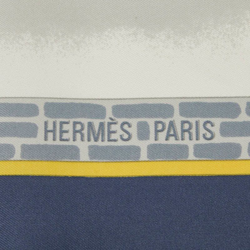 Hermes Carre 90 les Haras Nationaux Scarf toblue Multicolor — view 3