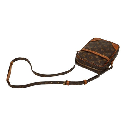 Louis Vuitton Monogram Danube Crossbody Shoulder Bag Brown Leather — view 9