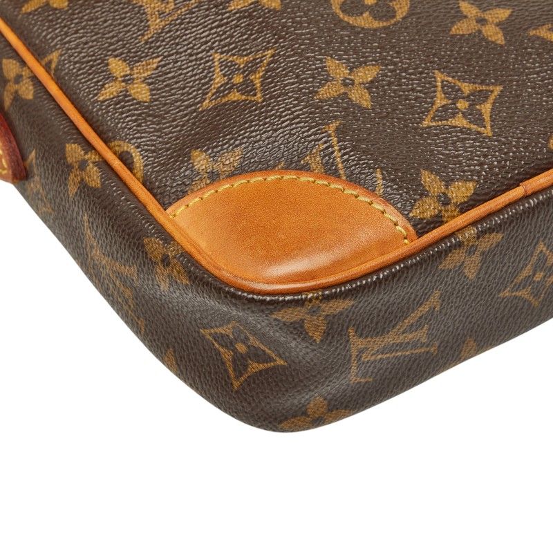 Louis Vuitton Monogram Danube Crossbody Shoulder Bag Brown Leather — view 7