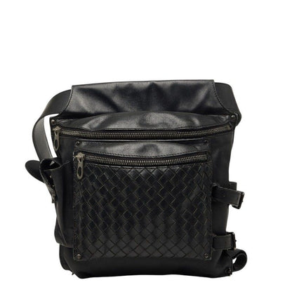 Bottega Veneta Belt Bag strikeba Black Leather