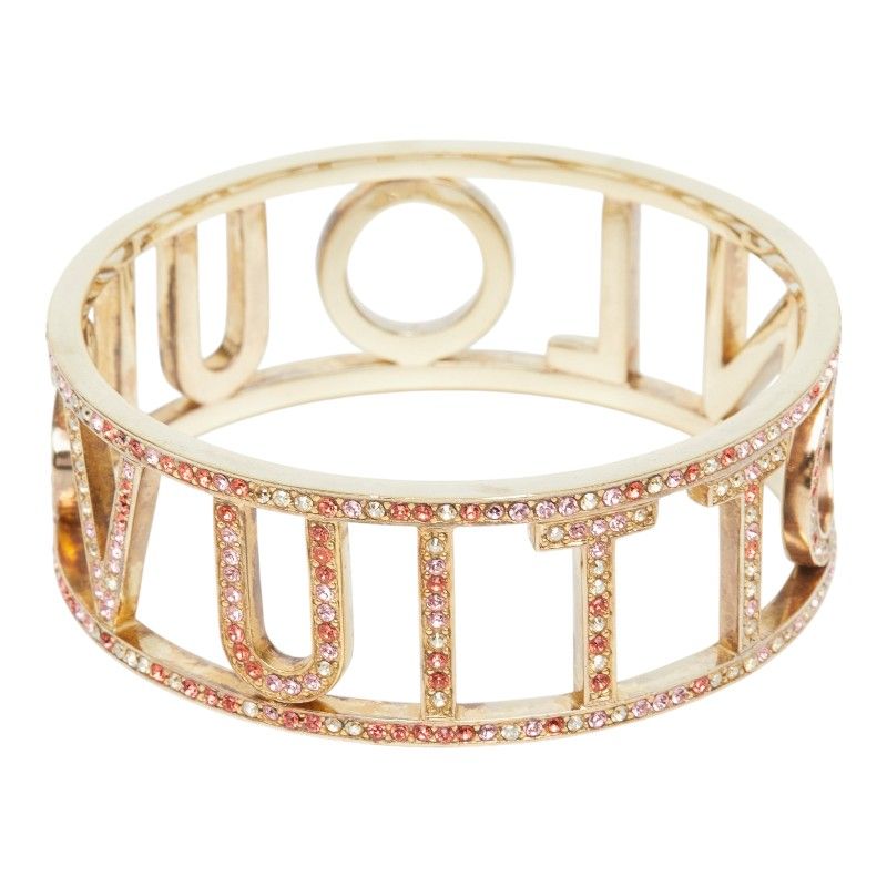 Louis Vuitton Bracelet Bangle Gold Multicolor Plating Line Strike — view 2