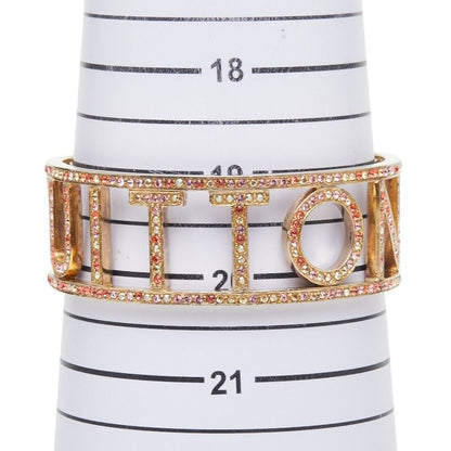 Louis Vuitton Bracelet Bangle Gold Multicolor Plating Line Strike — view 6