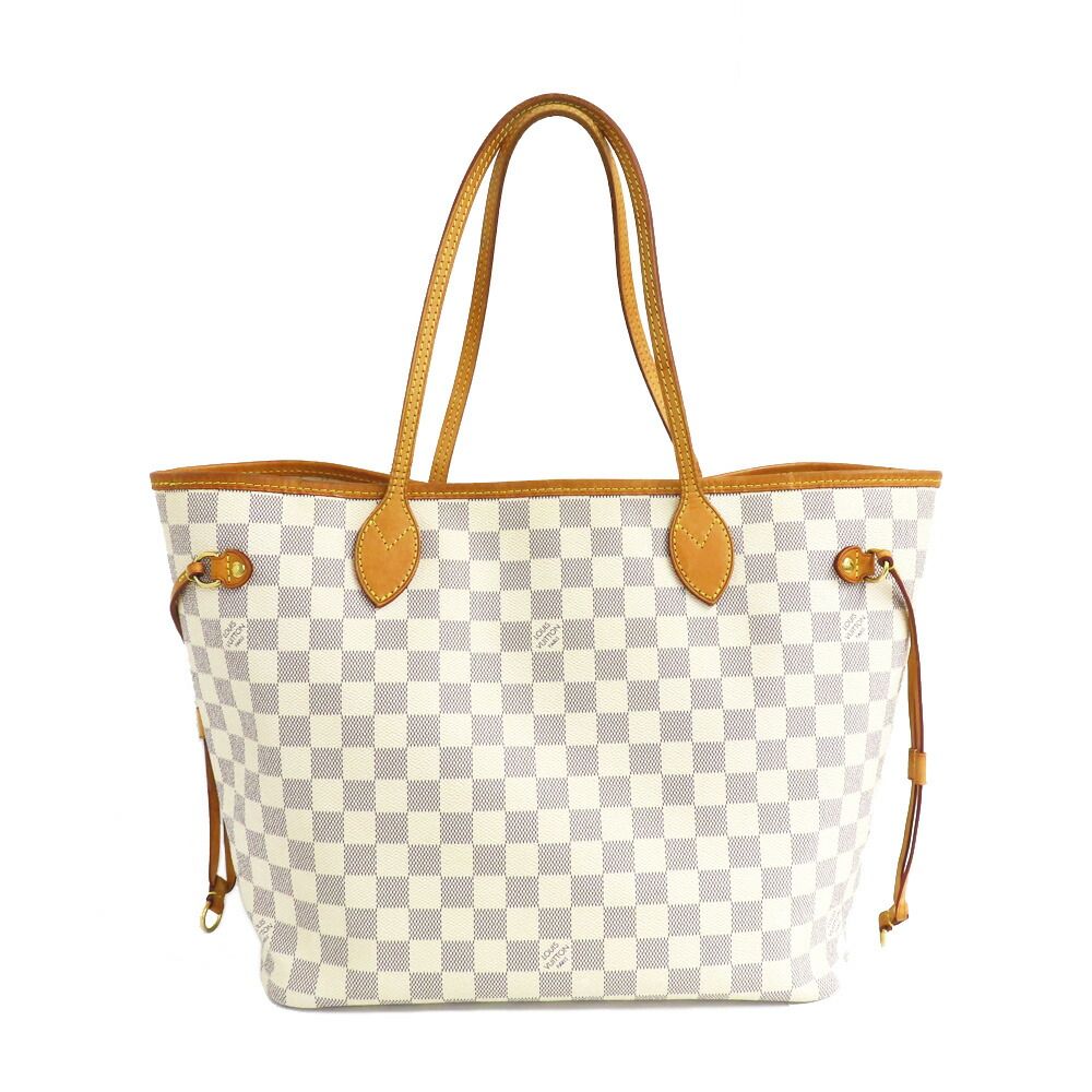 Louis Vuitton Damier Azur Neverfull MM Shoulder Tote — view 4