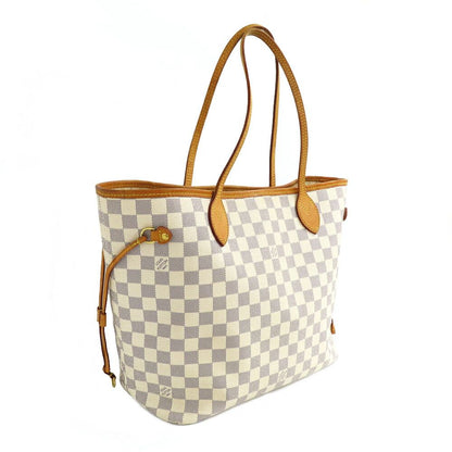 Louis Vuitton Damier Azur Neverfull MM Shoulder Tote — view 3