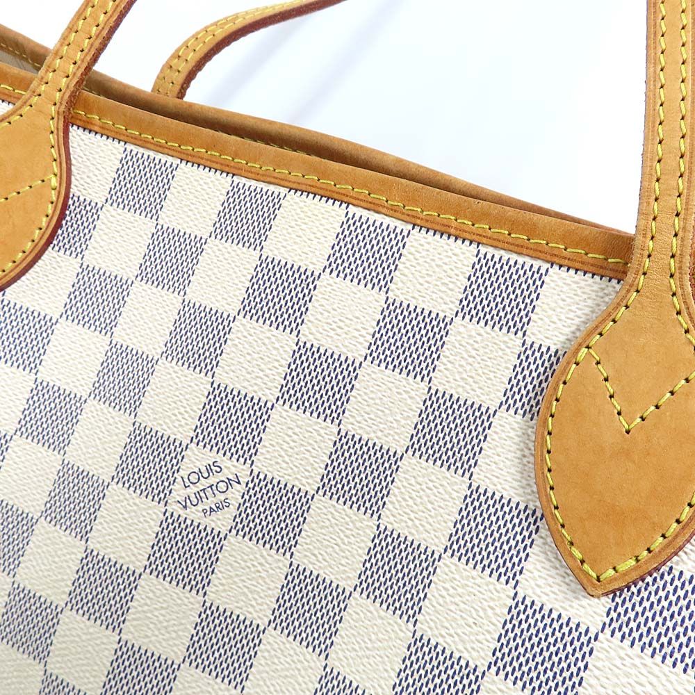 Louis Vuitton Damier Azur Neverfull MM Shoulder Tote — view 6