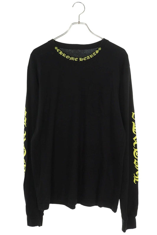 Chrome Hearts CH 1 Neck Logo Print Long Sleeve Top