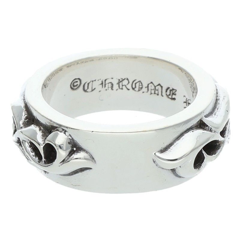 Chrome Hearts Dbl Narrow Vine Band Double Silver Ring — view 2