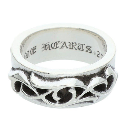 Chrome Hearts Dbl Narrow Vine Band Double Silver Ring