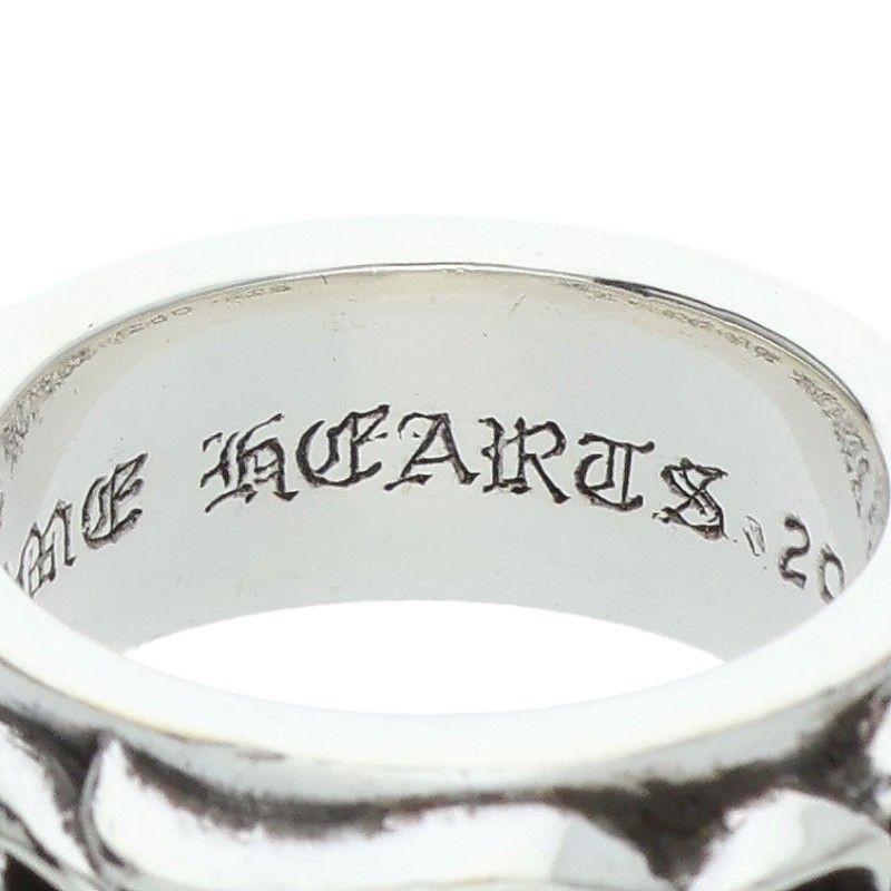 Chrome Hearts Dbl Narrow Vine Band Double Silver Ring — view 4