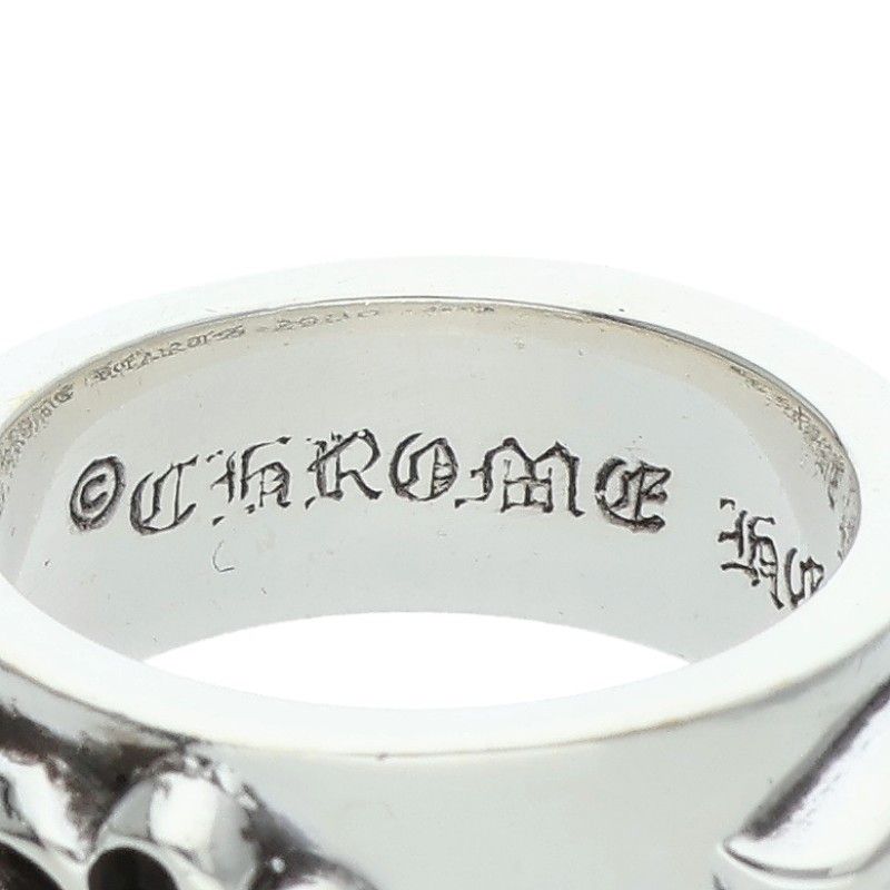Chrome Hearts Dbl Narrow Vine Band Double Silver Ring — view 3