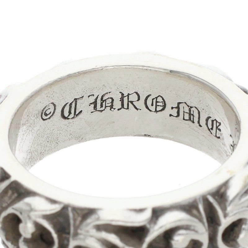 Chrome Hearts Etrnity Vine Band Eternity Silver Ring — view 3