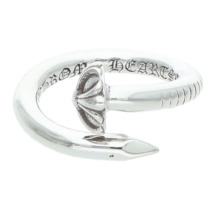 Chrome Hearts Nail Crsball Cross Ball Silver Ring