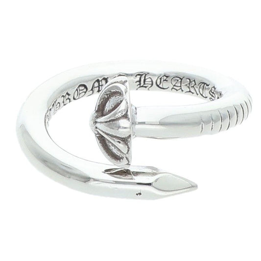 Chrome Hearts Nail Crsball Cross Ball Silver Ring
