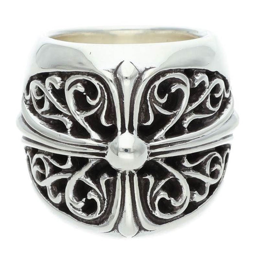 Chrome Hearts Classic Oval Cross Silver Ring