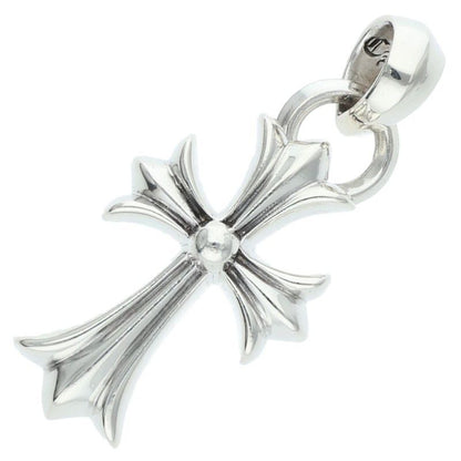 Chrome Hearts CH Crs Sml Bale Small CH Cross Silver Necklace Top