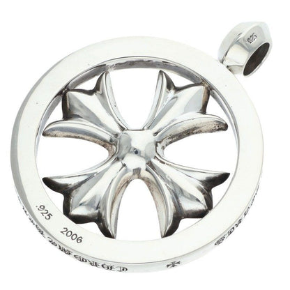 Chrome Hearts CH Plus Medalion CH Medallion Silver Necklace Top — view 2