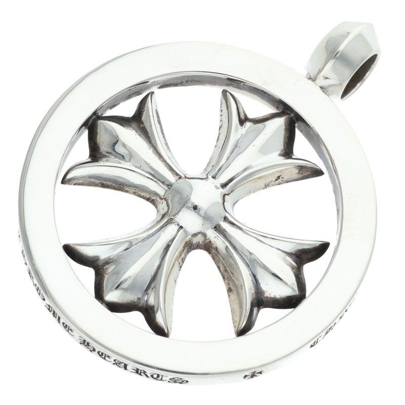 Chrome Hearts CH Plus Medalion CH Medallion Silver Necklace Top