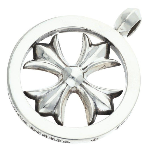 Chrome Hearts CH Plus Medalion CH Medallion Silver Necklace Top