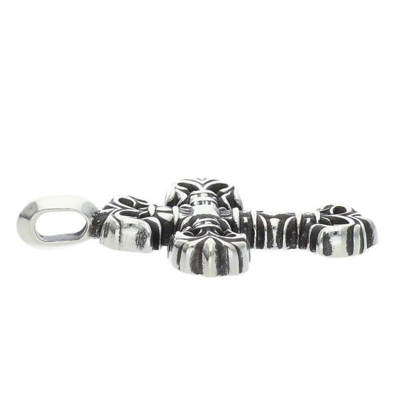 Chrome Hearts Charm Filigree Tiny Silver Necklace Top — view 4